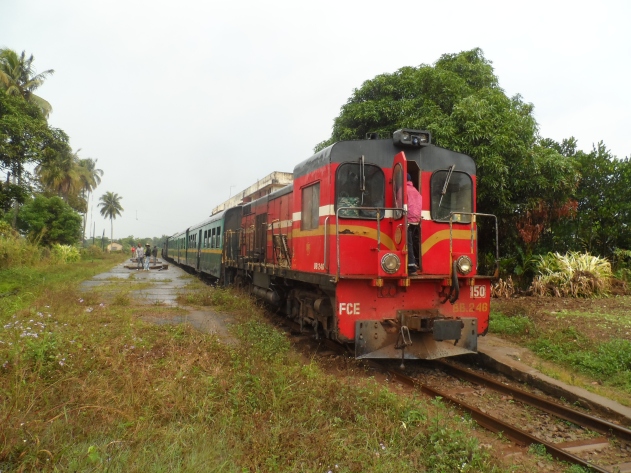 Le train de Manakara, vue de l'avant